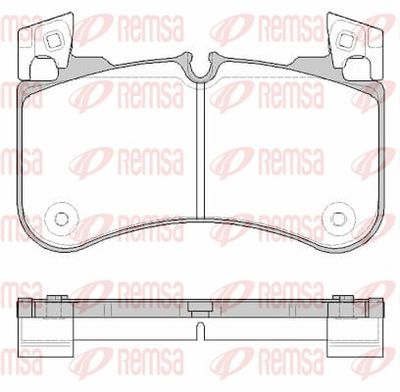 Brake Pad Set, disc brake REMSA 1831.00