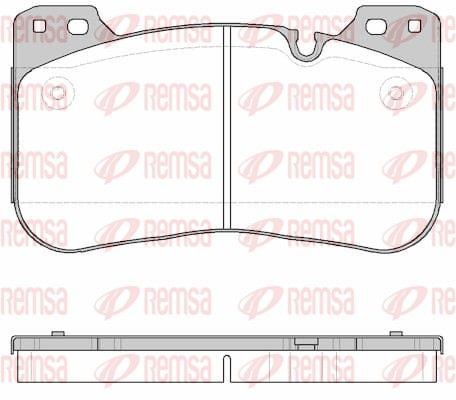 REMSA 1834.00 Brake Pad Set, disc brake