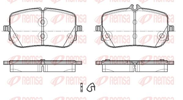 REMSA 1835.00 Brake Pad Set, disc brake