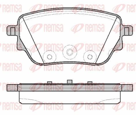 REMSA 1838.00 Brake Pad Set, disc brake