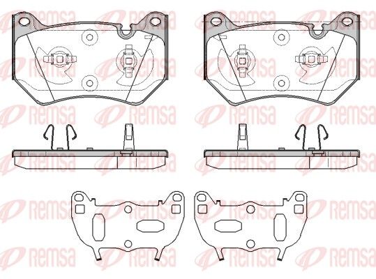 REMSA 1839.10 Brake Pad Set, disc brake