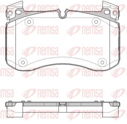 REMSA 1840.00 Brake Pad Set, disc brake