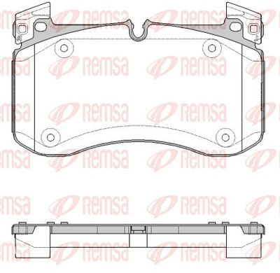 Brake Pad Set, disc brake REMSA 1840.00