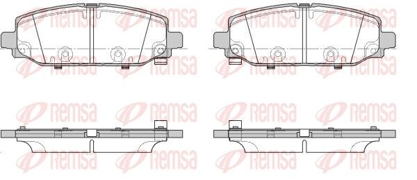 REMSA 1844.02 Brake Pad Set, disc brake