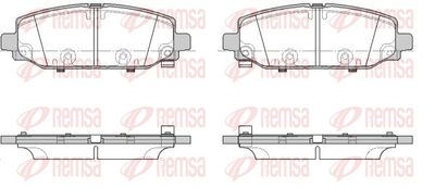 Brake Pad Set, disc brake REMSA 1844.02
