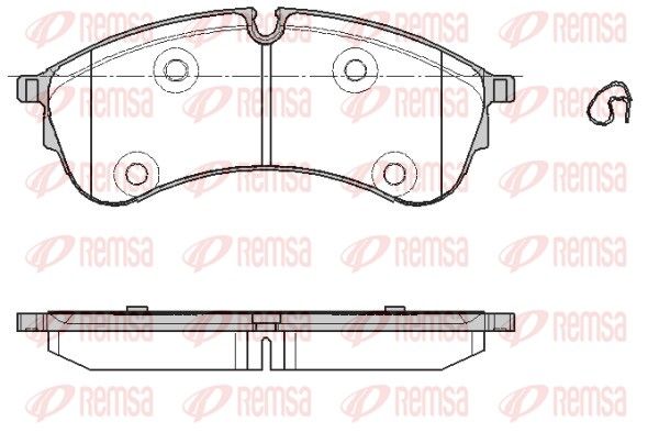 REMSA 1847.00 Brake Pad Set, disc brake