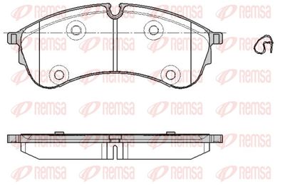 Brake Pad Set, disc brake REMSA 1847.00