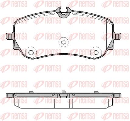 REMSA 1848.00 Brake Pad Set, disc brake