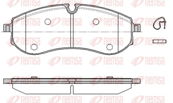 REMSA 1856.00 Brake Pad Set, disc brake
