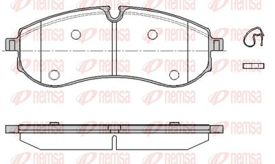 Brake Pad Set, disc brake REMSA 1856.00