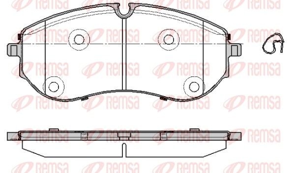 REMSA 1857.00 Brake Pad Set, disc brake