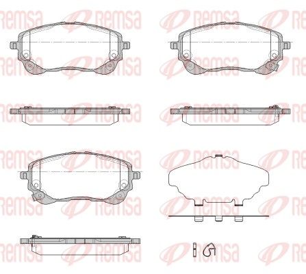 REMSA 1858.02 Brake Pad Set, disc brake