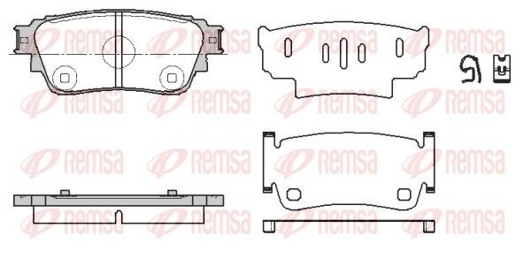 REMSA 1861.00 Brake Pad Set, disc brake