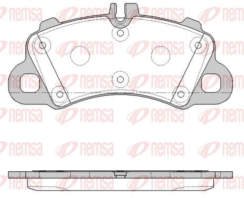REMSA 1862.00 Brake Pad Set, disc brake