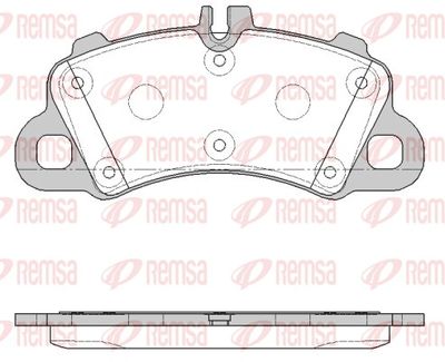Brake Pad Set, disc brake REMSA 1862.00