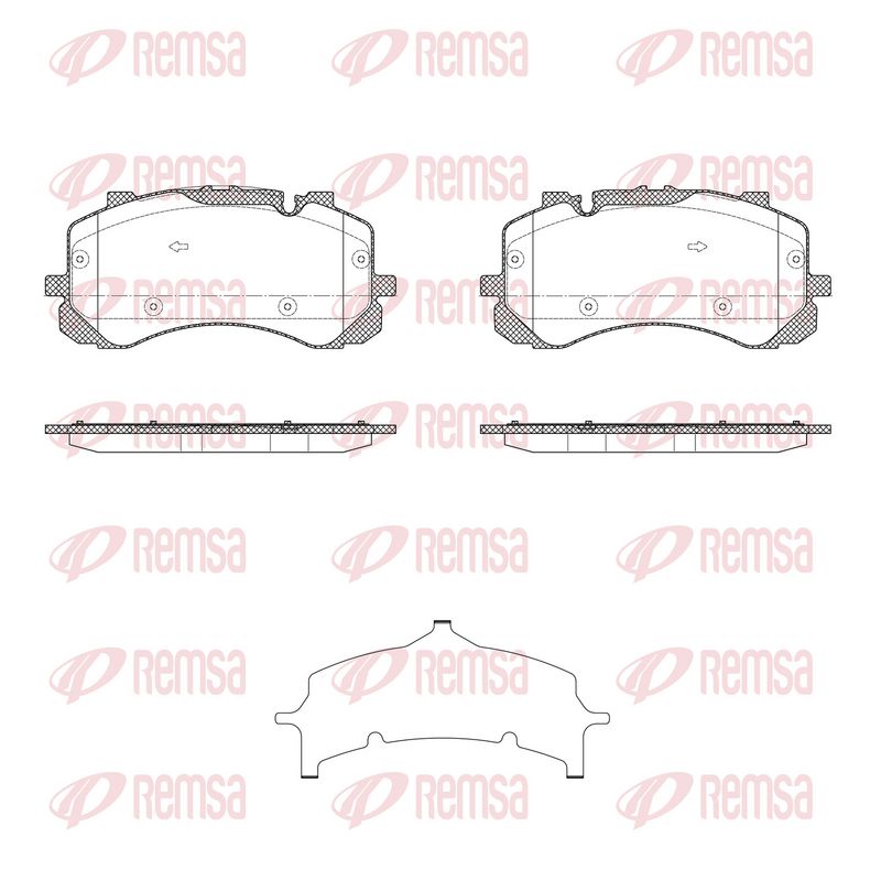 REMSA 1865.00 Brake Pad Set, disc brake
