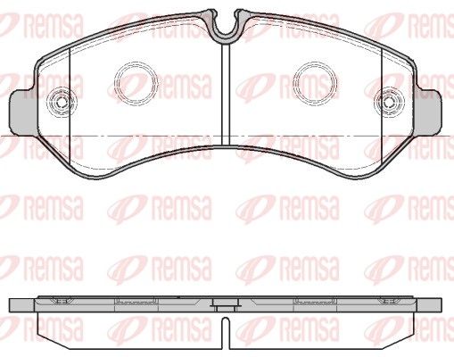 REMSA 1866.00 Brake Pad Set, disc brake