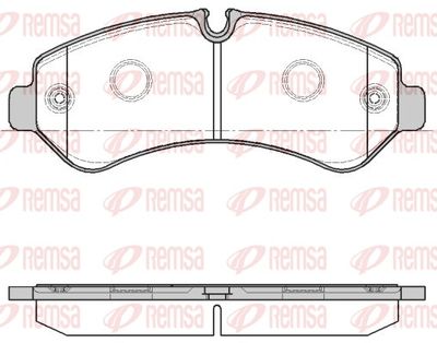 Brake Pad Set, disc brake REMSA 1866.00