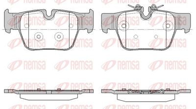 Brake Pad Set, disc brake REMSA 1868.00