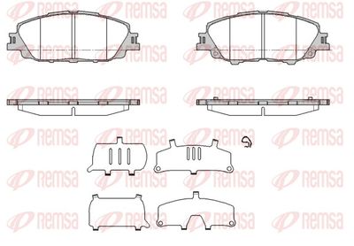 Brake Pad Set, disc brake REMSA 1870.00