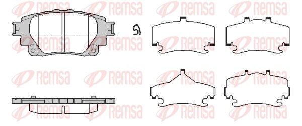 REMSA 1871.00 Brake Pad Set, disc brake