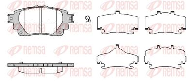 Brake Pad Set, disc brake REMSA 1871.00
