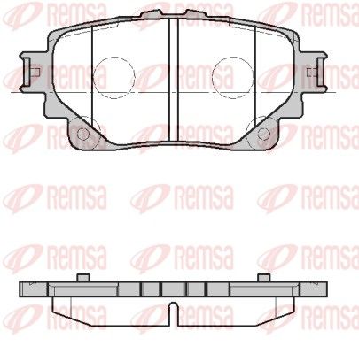 REMSA 1872.00 Brake Pad Set, disc brake