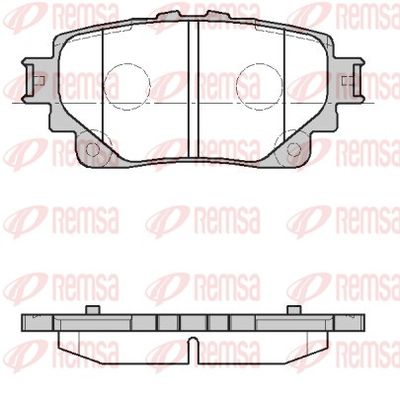 Brake Pad Set, disc brake REMSA 1872.00