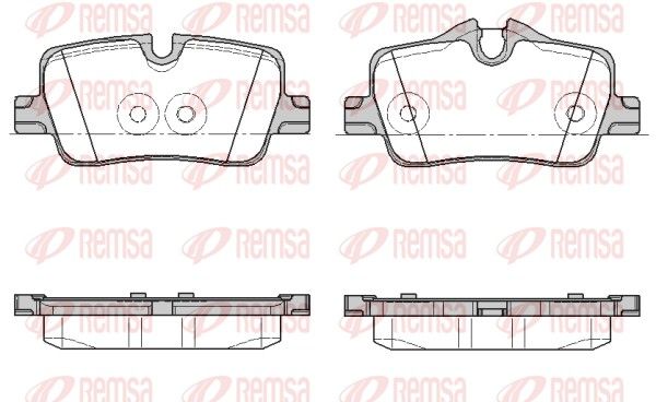 REMSA 1873.00 Brake Pad Set, disc brake
