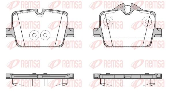 REMSA 1874.00 Brake Pad Set, disc brake