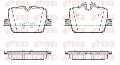 Brake Pad Set, disc brake REMSA 1874.00