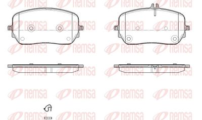 Brake Pad Set, disc brake REMSA 1879.00