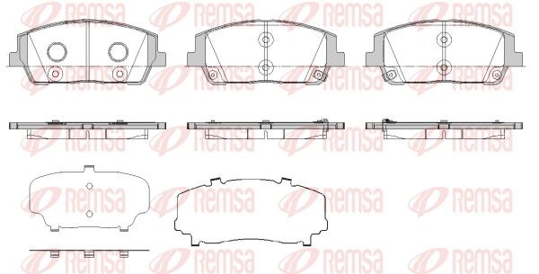 REMSA 1880.02 Brake Pad Set, disc brake