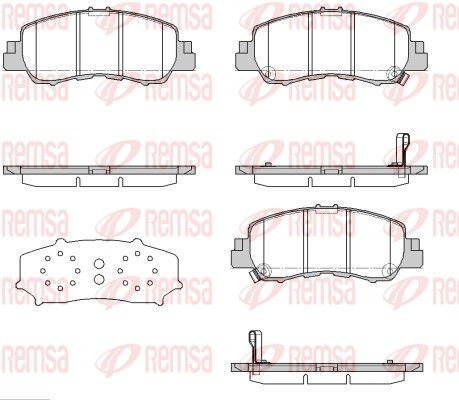 REMSA 1881.02 Brake Pad Set, disc brake