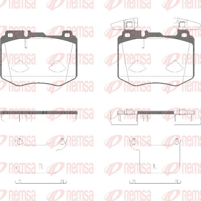 REMSA 1883.20 Brake Pad Set, disc brake