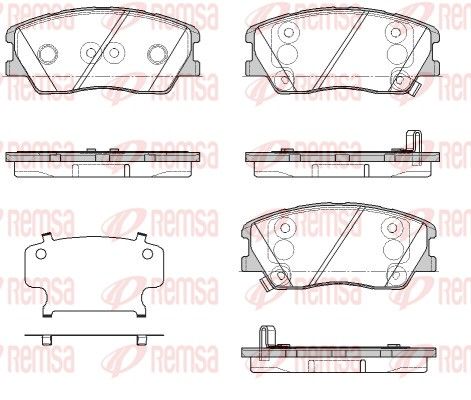 REMSA 1884.02 Brake Pad Set, disc brake