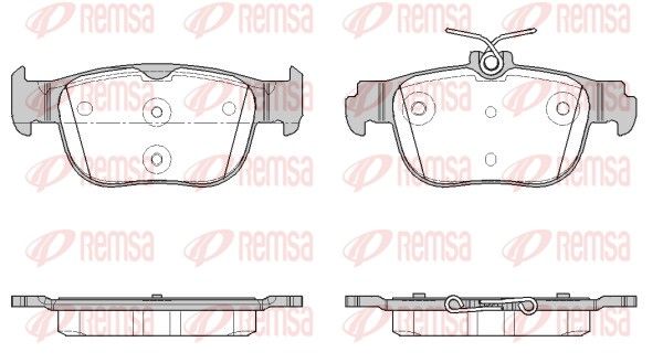 REMSA 1897.00 Brake Pad Set, disc brake