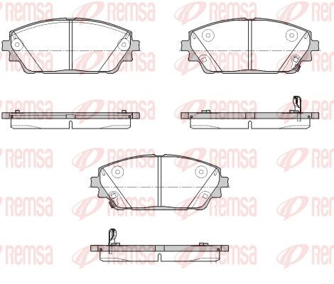 REMSA 1900.02 Brake Pad Set, disc brake