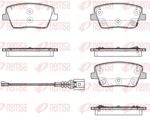 REMSA 1901.02 Brake Pad Set, disc brake