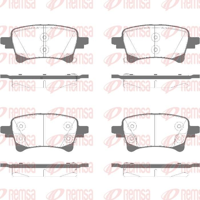 REMSA 1903.04 Brake Pad Set, disc brake