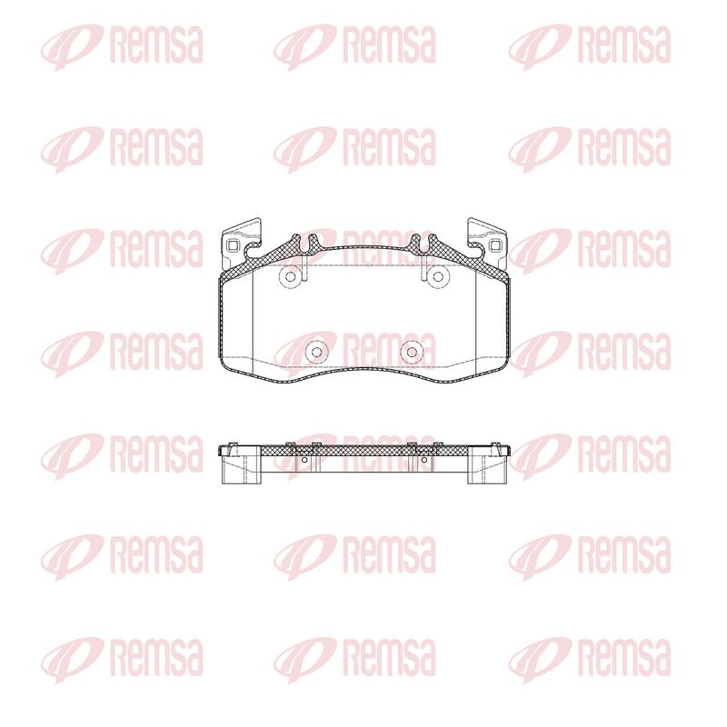 REMSA 1908.00 Brake Pad Set, disc brake