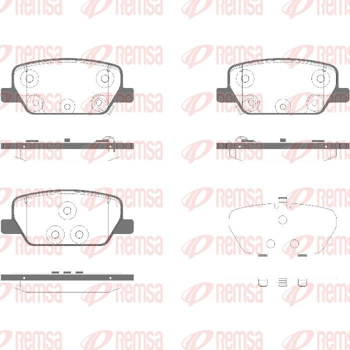 REMSA 1911.02 Brake Pad Set, disc brake