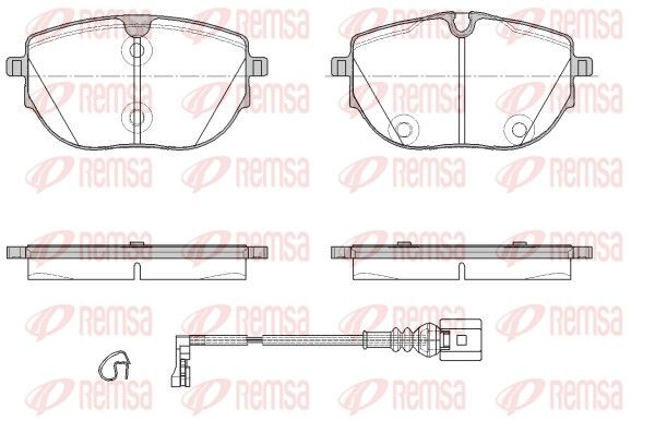 REMSA 1920.01 Brake Pad Set, disc brake