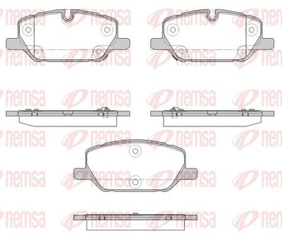 Brake Pad Set, disc brake REMSA 1926.12