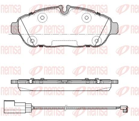 REMSA 1931.01 Brake Pad Set, disc brake