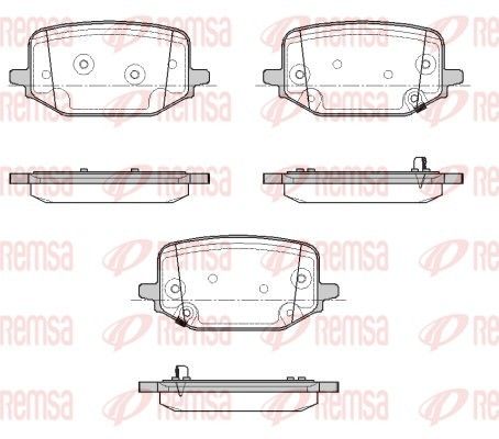 REMSA 1933.02 Brake Pad Set, disc brake