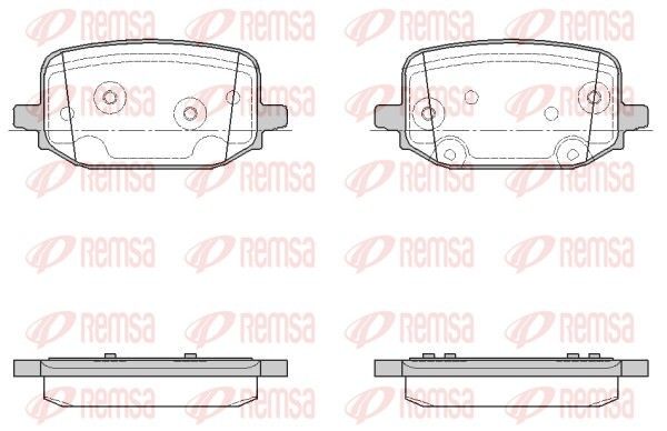 REMSA 1934.00 Brake Pad Set, disc brake