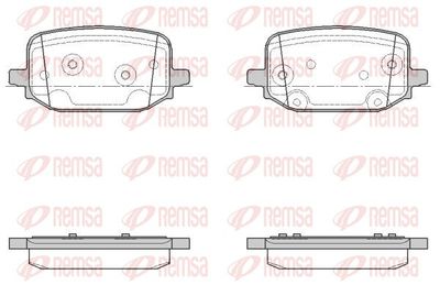 Brake Pad Set, disc brake REMSA 1934.00