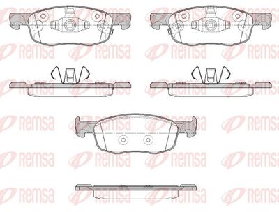 Brake Pad Set, disc brake REMSA 1939.02