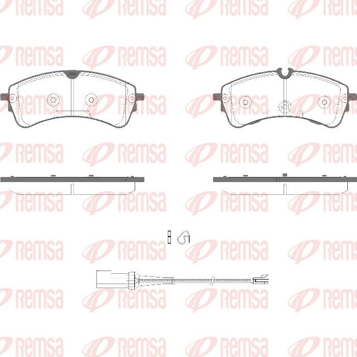 REMSA 1941.01 Brake Pad Set, disc brake